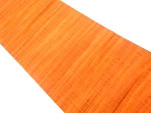 手織り紬抽象縞模様織出し袋帯